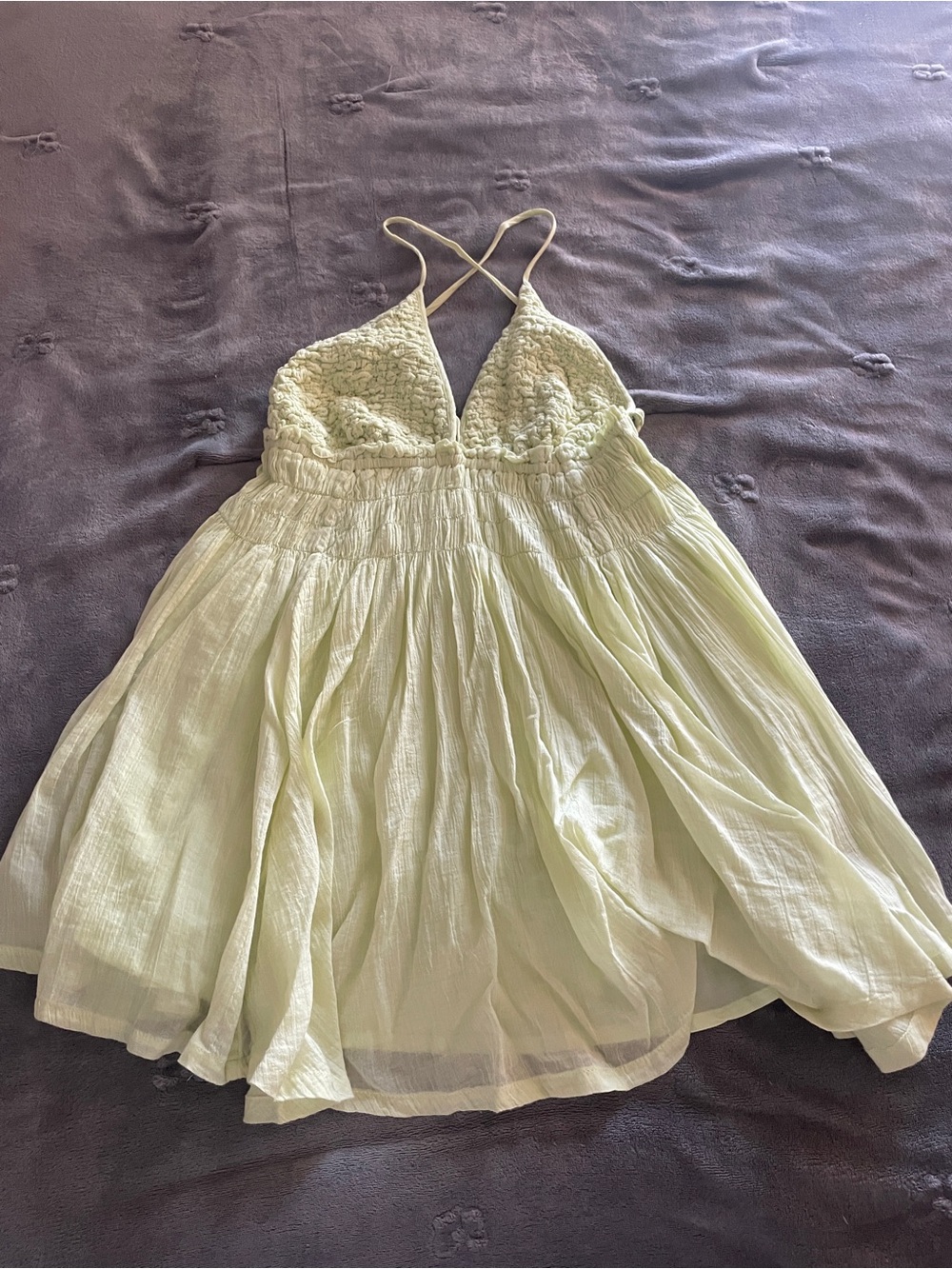 Free People Pale Green Smocked Bodice Sundress for Kids